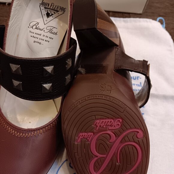 New in Box John Fluevog Blind Faith Kelly Mary Jane heels size 6.5 - Picture 5 of 8